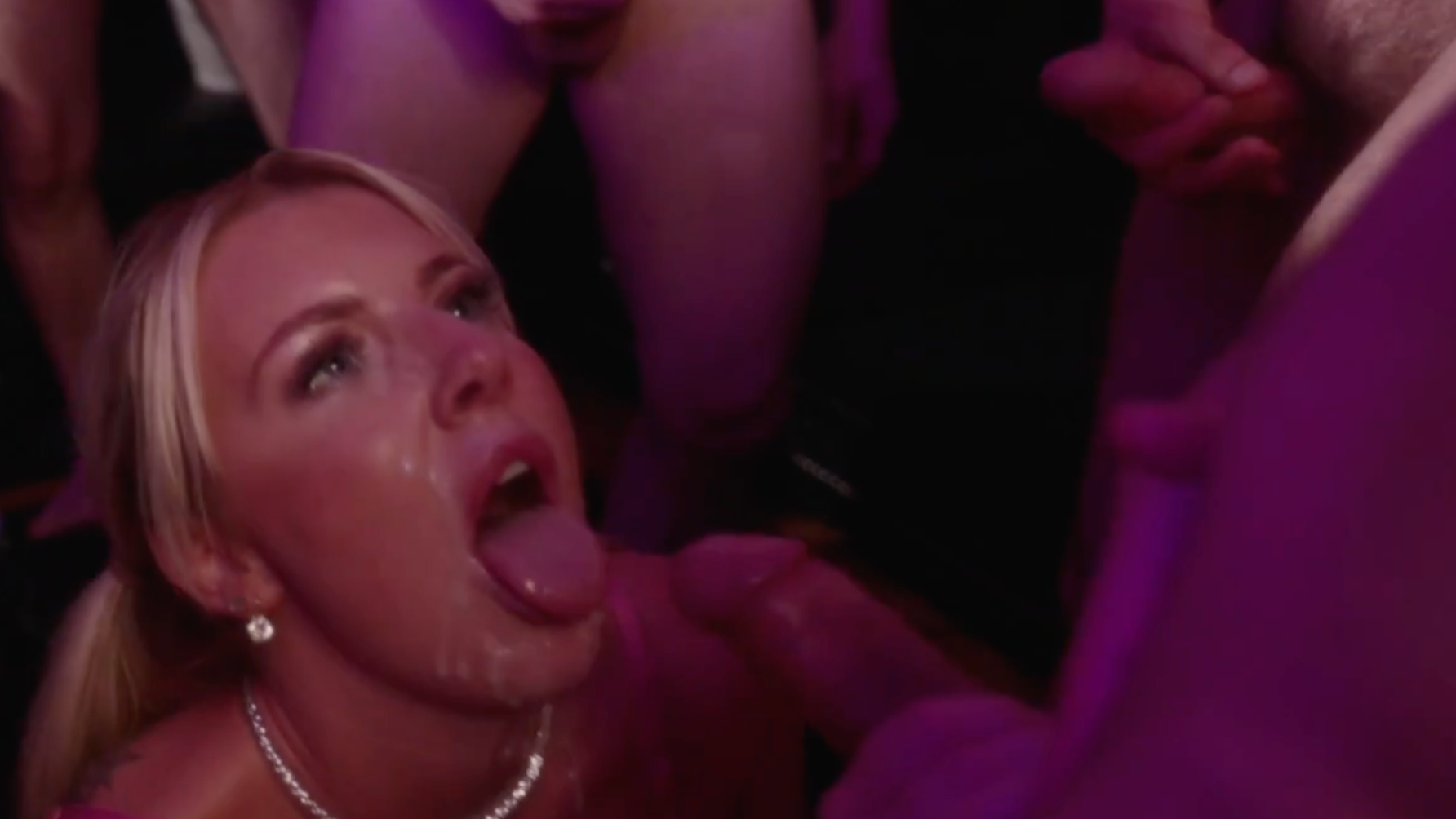 Three Girl Bukkake Party